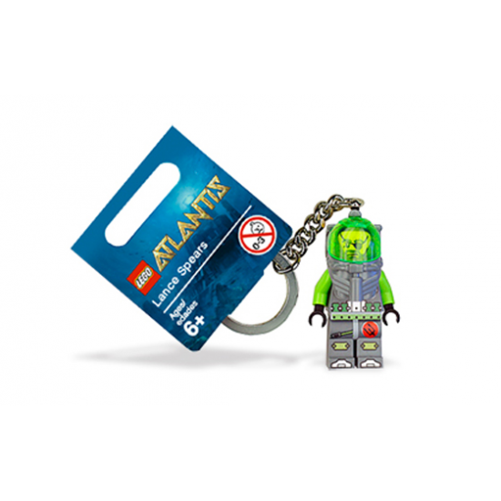 LEGO MINIFIG ATLANTIS Lance Spears with Eye Patch Key Chain 2010